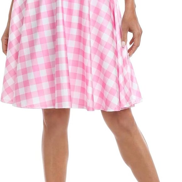 Pink Gingham Skirt | BARBIE HALLOWEEN OUTFIT | BARBIE HALLOWEEN COSTUME - Picture 3 of 5